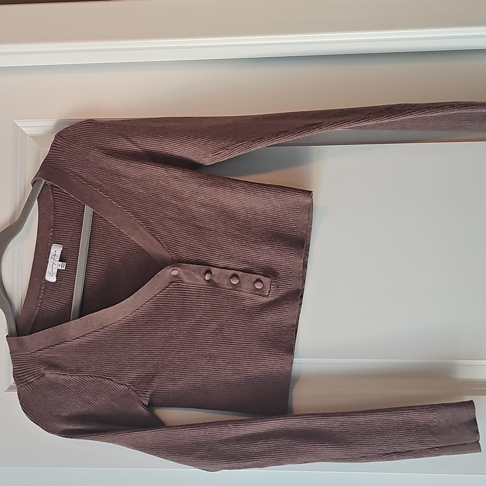 Womens Emory Park ls  cropped shirt NWOT size M